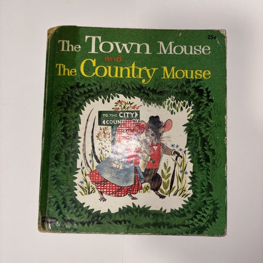 The Town Mouse & The Country Mouse 1965 Whitman Tell A Tale Book Hauge Illustrat